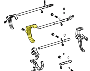 _ R-Series Transmission No 1 Shift Fork Genuine 1985-2018