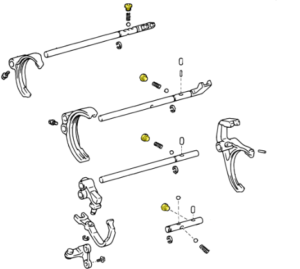 _ Transmission Detent Star Plug Type B Genuine 82-18