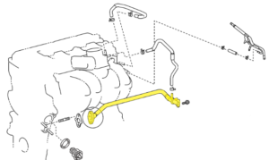 _ Coolant Pipe Under Intake Manifold 2TR Genuine 11-23