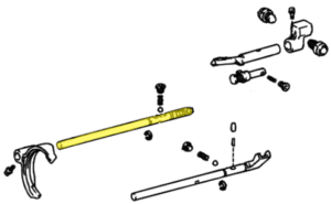 _ 3rd-4th Gear Shift Fork Shaft Genuine 94-05