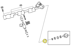 _ Fuel Delivery Pipe Gasket Genuine 15-23