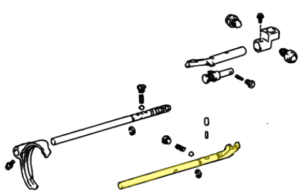 _ Gear Shift Fork Shaft No 1 Genuine 98-05