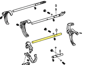 _ Gear Shift Fork Shaft No 3 Genuine 94-05
