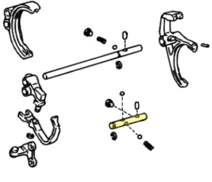 _ Gear Shift Fork Shaft No 4 Genuine 94-14