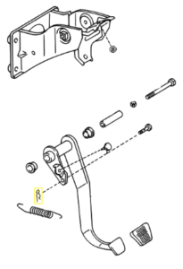 _ Brake Pedal And Bracket Clip Genuine 73-06