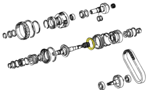 _ Transfer Front Drive Synchronizer Ring Genuine 95-24
