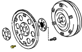 _ 1FZ 4.5L Flex Plate To Torque Converter Bolt Genuine 92-97