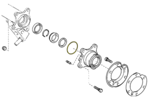 _ Rear Axle O Ring Genuine 03-24